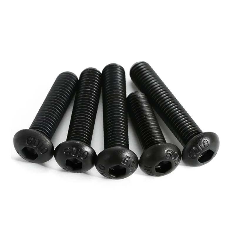 Viti a bottone rivestite in fosfato nero in acciaio legato M6 * 100