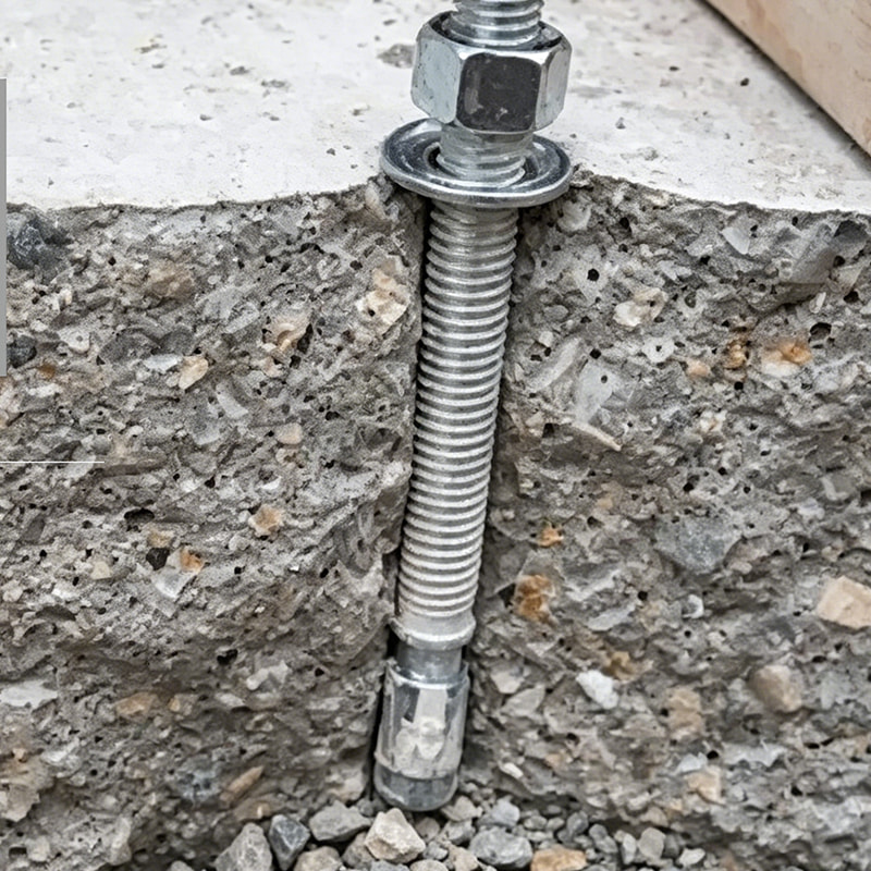Bullone di ancoraggio zincato a caldo in acciaio al carbonio ASTM F1554 Bullone di ancoraggio zincato a caldo in acciaio al carbonio ASTM F1554