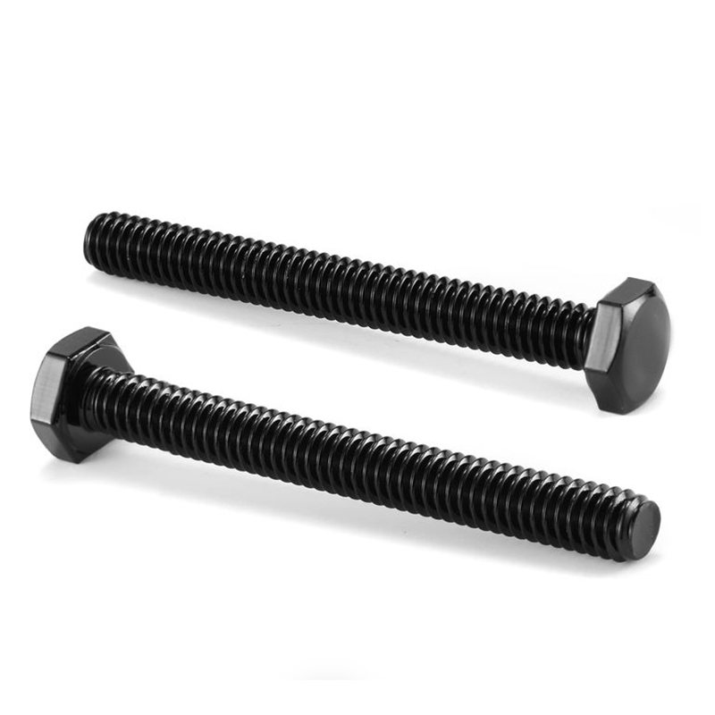 Bullone esagonale a filettatura intera SS304 A2-70 in ossido nero DIN 933