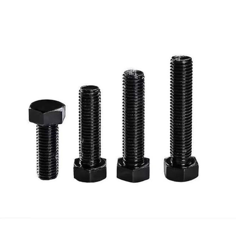 Bullone esagonale a filettatura intera SS304 A2-70 in ossido nero DIN 933